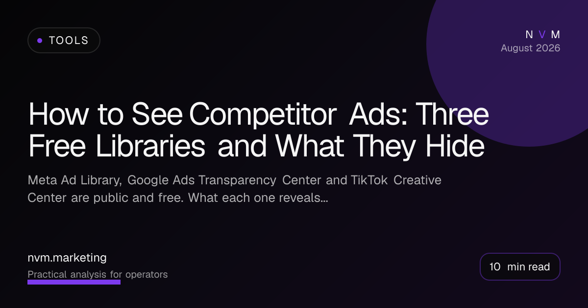 How to See Competitor Ads: Three Free Libraries and What They Hide
